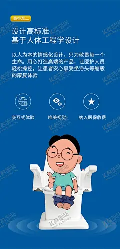 激光坐浴机 【酷图网】医务人员,纳入医保,卡通,坐浴,医疗,科技