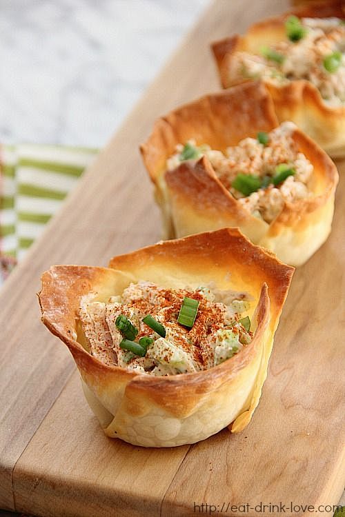 Chicken Salad Wonton...