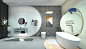 3D bath Bolina design kitchen Render Sanitary ware toilet vray Wash gargle