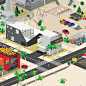 NEW POLO ILLUSTRATION : "Isometric graphics" was very common in the early video game such as the "Pokemon" on Gameboy and some of the games on 8 bit family computer from Nintendo. This way of drawing looks like god’s viewing angle whic
