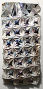 folded paintings by artist marcelo daldolce