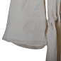 本裁2013 春装新品 米白色中长款苎麻风衣13CW05 原创 设计 新款