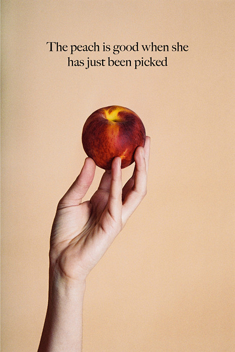 The peach is good - ...