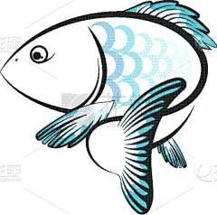 式样,鱼类,水下,形状,清新,自然,图像,矢量,游泳,剪影