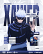 其中包括图片：GFX Style Xavier x Gojo Satoru