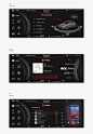 Audi e-tron smart car interface concept : Audi e-tron is a series of electric and hybrid cars. I suggested concept Interface of e-tron