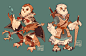 Barn Owl Magician and Snowy Owl Warrior