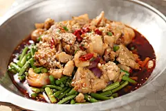 高清美食菜谱干锅牛蛙田鸡JPG图片