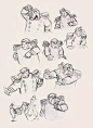 儿童插画——迪士尼人物动态手稿@舒白白收集_花瓣 干货   迪士尼经典铅笔手稿_3034765123_3034765123.jpg