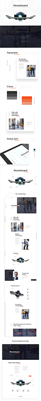 Hoverboard Landing Page Concept on Behance