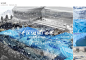 雪国展厅——哈尔滨绿地东北亚国博城 | 荷于景观 : 整体场景以大尺度冰裂地景艺术呈现，强化哈尔滨冬季印象，赋予场地特色。试图展现一个以记忆、文化与童趣的”开江“(破冰)世界，同时能成为高艺术性的人气网红景点。
