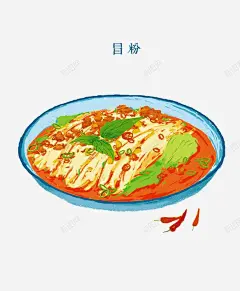 卡通手绘冒米粉 设计图片 免费下载 页面网页 平面电商 创意素材