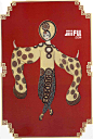 jiifll-中国风-古风-波西米亚-服装设计-角色设定-新颖-图案花纹图样-异域风情-宗教迷彩-构图-版画
