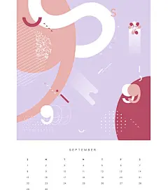 抽象品牌纹理几何创意艺术2019年月历矢量AI设计素材文件 (7)