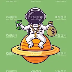 Q版宇航员会挣钱  - 源文件下载【酷图网】宇航员,卡通宇航员,航天员,卡通航天员,宇宙人,可爱宇航员,宇航员矢量图,宇航员插画,航天员矢量图,航天员插画,太空人,手绘宇航员,手绘航天员,Q版宇航员,Q版航天员