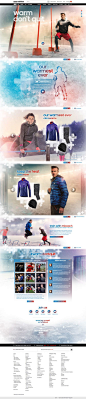 adidas - Climawarm collection microsite by Alexandre Desjardins, via Behance