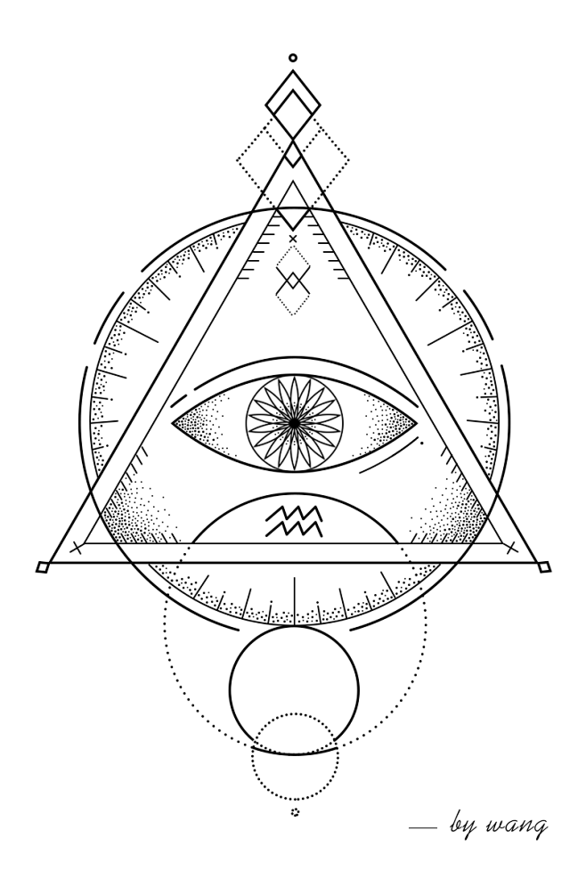 上帝之眼2白纹身图案