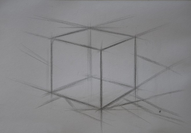 匡鹏智素描几何体教学画法步骤范画素描图片素描几何体学画画网国内最