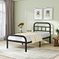 Amazon.com: Artimorany 14 Twin-Bed-Frames with - Headboard and Footboard, Heavy Duty Metal Platform Bed Frame, No Box Spring Needed Mattress Foundation, Anti-Slip, No Noise, Black : Home & Kitchen