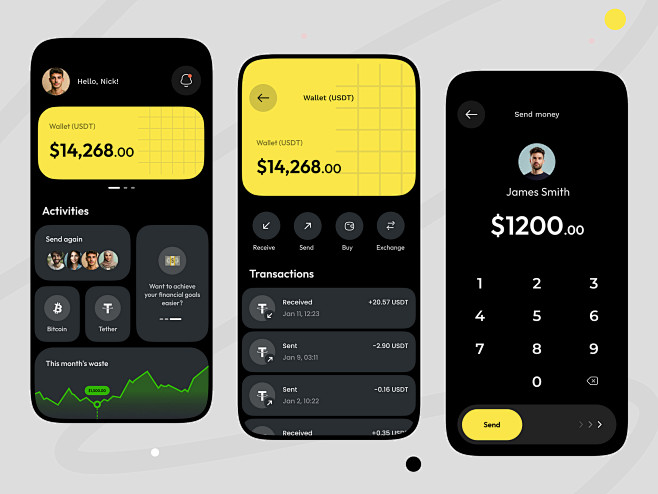 Crypto mobile app by...