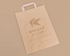 文艺清新牛皮纸纸袋样机