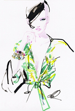 竹萤设计学院采集到【画集】—David Downton 大卫·唐顿