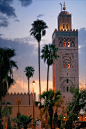 Koutoubia Mosque, Marrakesh مسجد بمراكش : قال تعالى : وأن