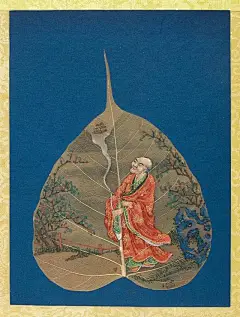 菩提叶画，佛教绘画艺术珍宝！