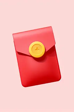 AI数字艺术中国风新年春节立体红包元素