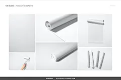 6款油漆涂料装修墙纸壁纸墙布印花图案设计ps样机素材展示效果图
