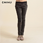 Eminu依米奴 秋季新品 女装丈根头小脚牛仔长裤 #秋季# #新品# #女装#