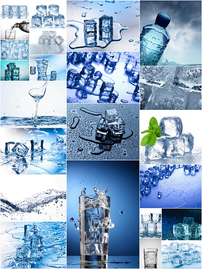 clean water and ice ...
