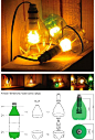 DIY Plastic Bottle Lamp : Plastic bottle lamps are fun and you will love the outcome. When you...