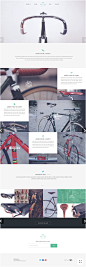 小清新风格自行车网站设计 | 视觉中国