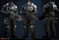 Marcus Fenix - Gears of war 4, Heber Alvarado : Michelle created Marcus's head (model, textures) and I created the other elements (body models, textures and scene lighting/posing)
Weapon by TC weapon team.