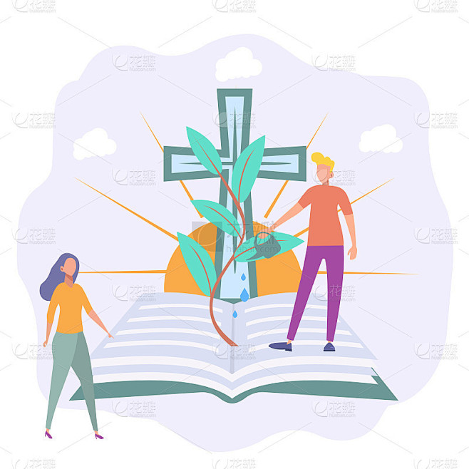 上帝的手保护着地球。上帝给人们希望。圣经，上帝的话语。基督教。信徒越来越多。耶稣基督。神圣的地方。圣