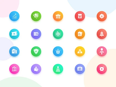 UI设计师—周晓烽采集到App-ICON整套 13-花瓣网
