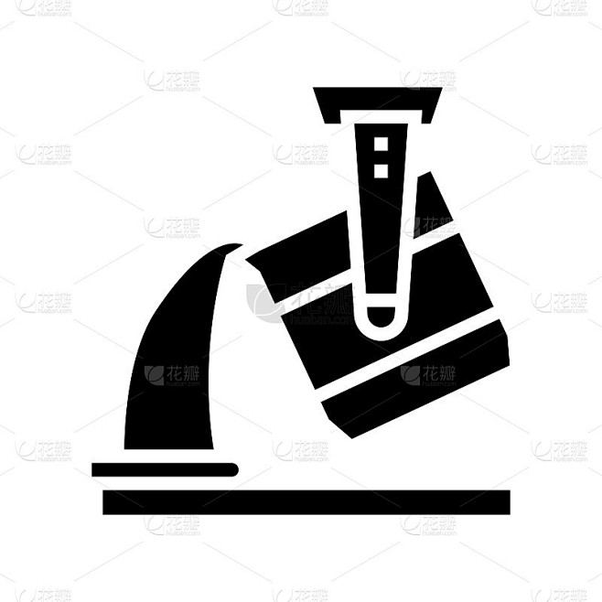 铸造铝生产线图标矢量插图