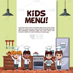 孩子菜单海报
