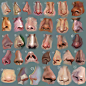 I painted 50 noses (link to all noses and close ups in the comments) | Same Energy