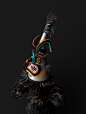 KUKERI : The dance of the masked people is a mystic unity of rhythm, sound, and color. They move in special rhythmic steps. They fill the air with the sounds of their bells and of whispered blessings for prosperity.