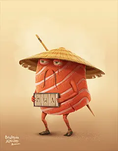 墨西哥鸡肉卷和寿司的动画设计 - 视觉中国设计师社区