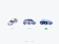 New cars illustrations mobility van car illustration delivery train helicopter taxi bicycle cars cabifydesign cabify animation design illustration