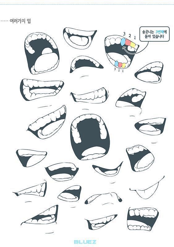 #绘画参考# 关于牙齿 ​​​​