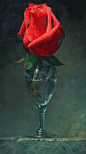 情人节的玫瑰花画