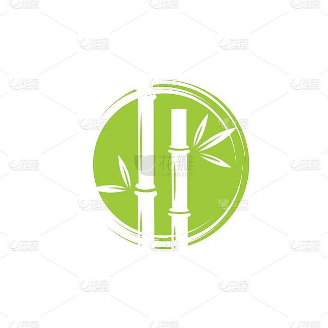 竹矢量图标插图