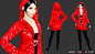 穿着红色连帽衣的DJ美女的3D模型_新CG儿,免费素材下载,AE模板,3D模型,平面设计素材,CG作品欣赏