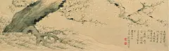 罗聘——《梅花六段卷》段五 欣赏  |  
清|罗聘(1733-1799)，&quot;扬州八怪&quot;之一。字遯夫，号两峰，又号衣云、花之寺僧、金牛山人、师莲老人等。祖籍安徽歙县，后迁扬州。为金农入室弟子，人物、佛像、山水、花果、梅、兰、竹等，无所不工，笔调奇创，超逸不群，别具一格。妻方婉仪，字白莲，亦擅画梅兰竹石，并工于诗。子允绍、允缵，均善画梅，人称&quot;罗家梅派&quot;。