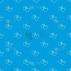 式样,一对,拳击手套,蓝色,健美身材,大力士,人,男人,几何形状,轮廓