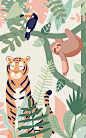 If you are looking for a cute jungle mural for your child’s nursery, look no further than the heartwarming Kids Jungle Animal Friends Wallpaper Mural. The artistic style of this mural creates both a cute, child-friendly backdrop as well as a wall mural th